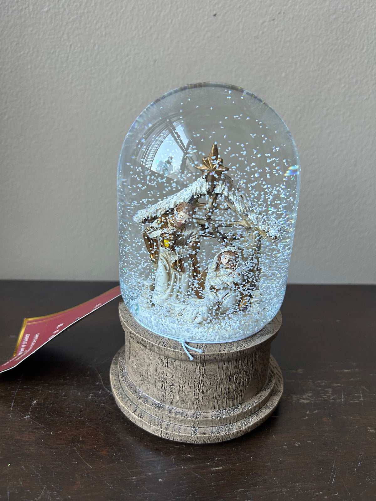 Love & Light Nativity Snowglobe New Baby Jesus Christmas Mother Mary Musical