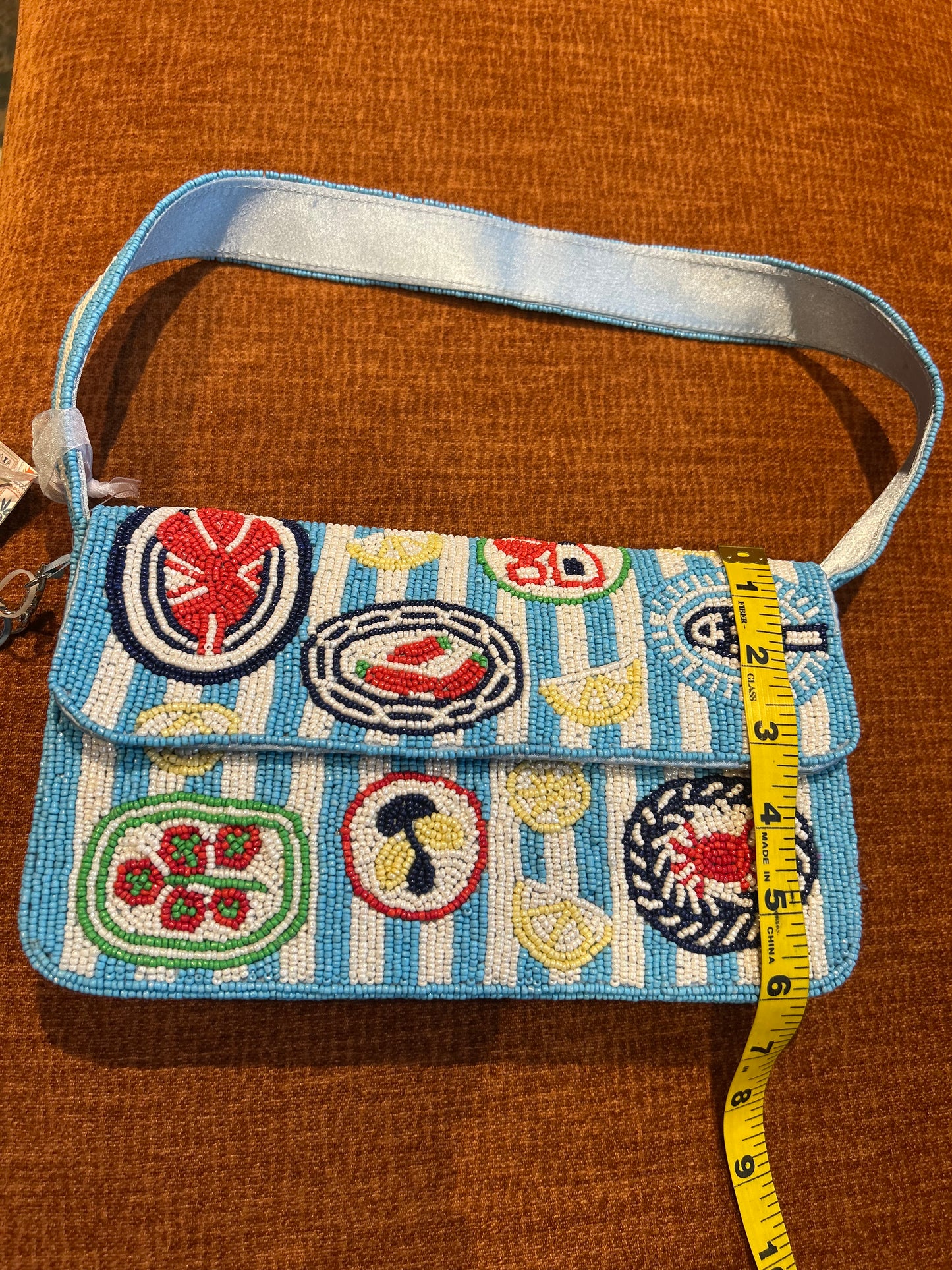 New Beaded Lobster Seafood Shoulder Bag Viral Handcrafted In India Bag Charm