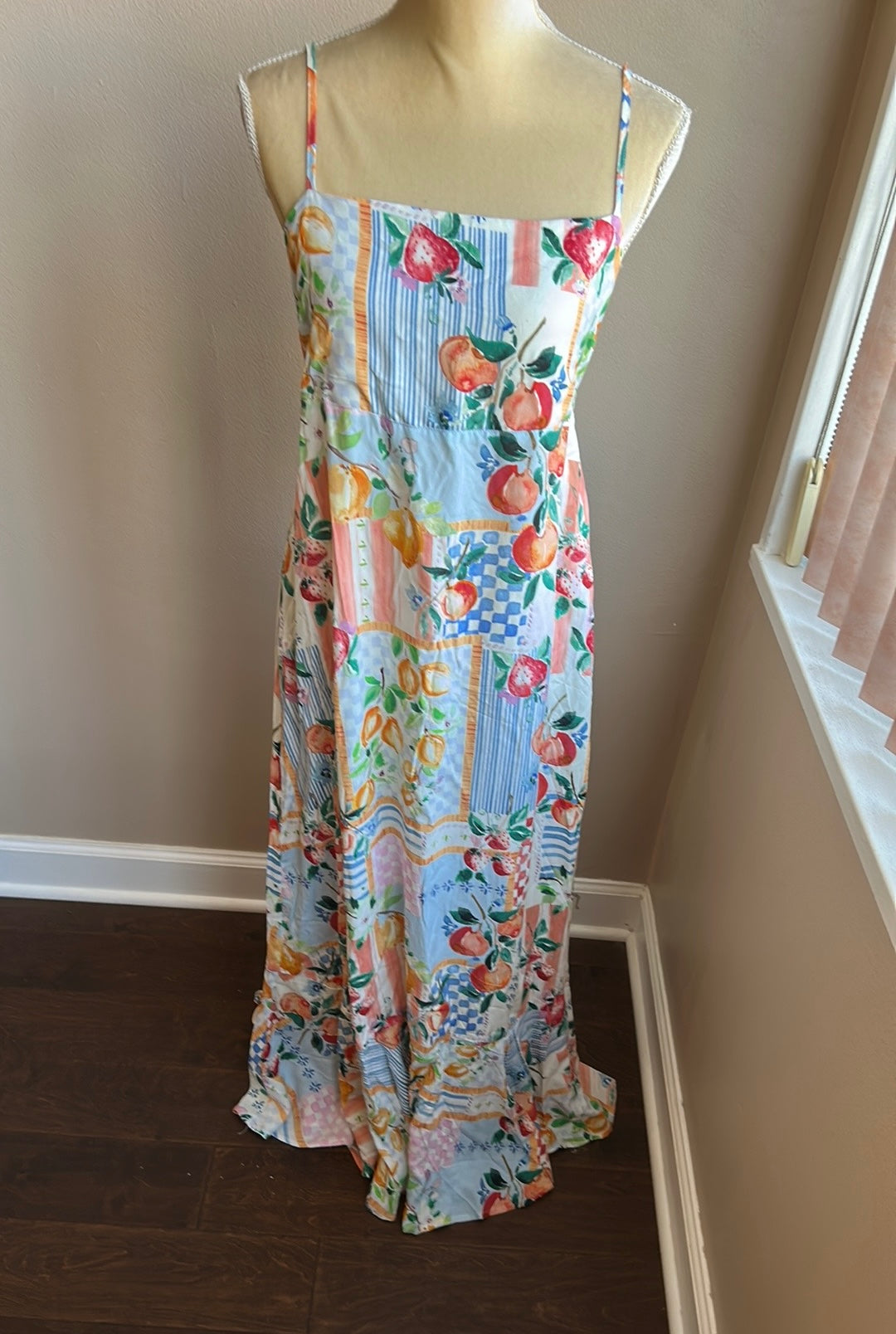 Paper Heart Womens Spring Summer Dress Fruits New Floral Sexy Back