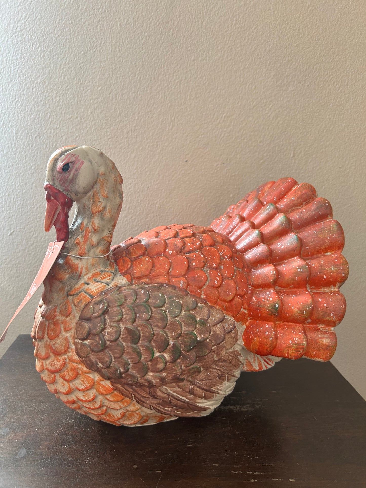 Martha Stewart Turkey Figurine New Colorful