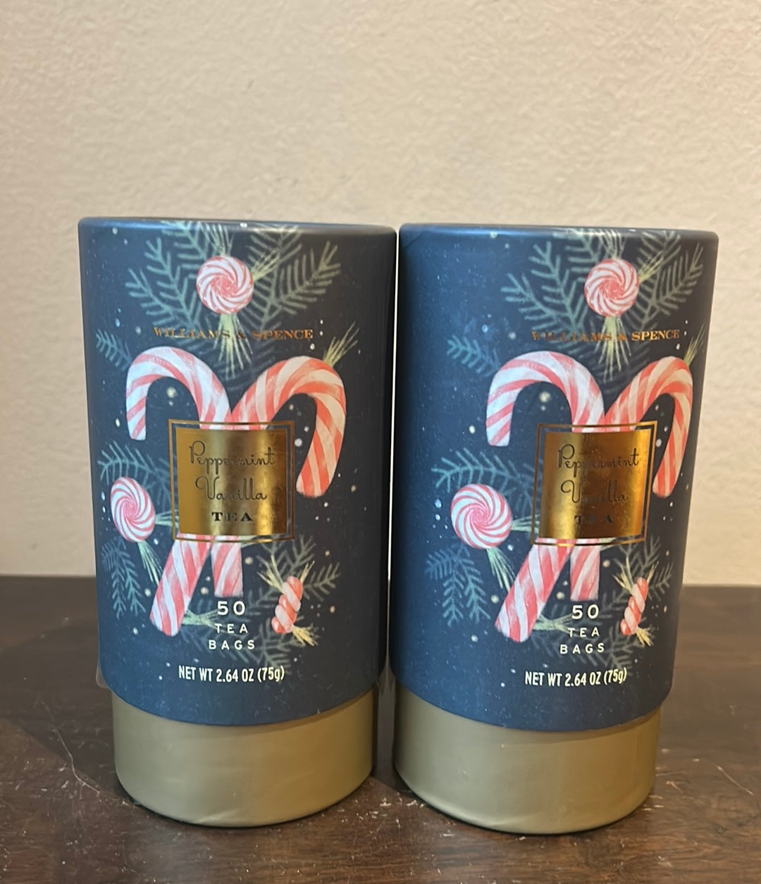 2 Joy Peppermint Vanilla Chai Tea 50 Tea Bags Each Box NEW EXP 07/28