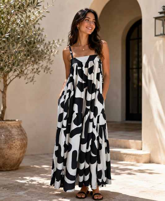 Abel the Label Anthropologie Maxi Dress New Strappy Boho