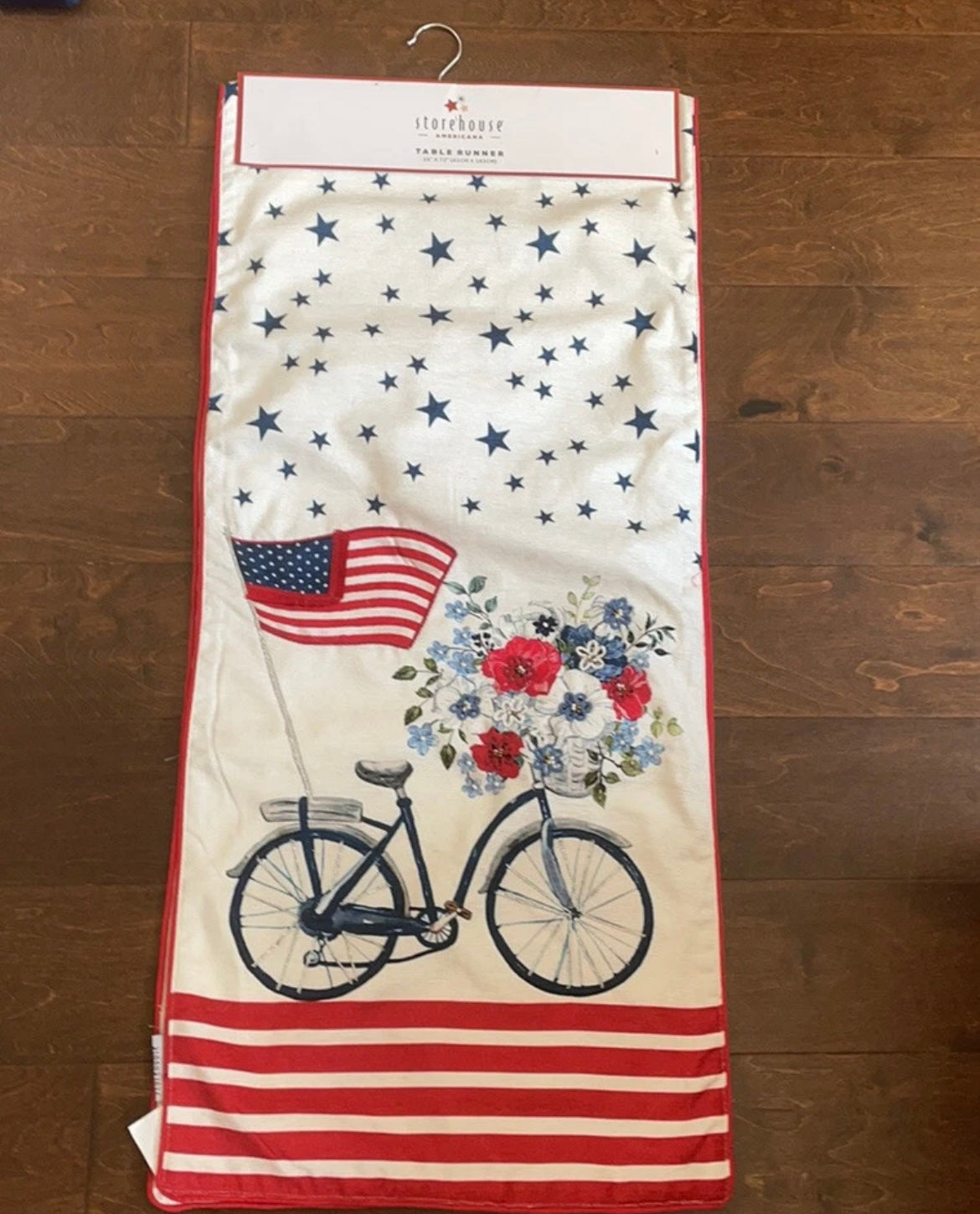 Storehouse Americana Red White Blue Table Runner Farmhouse July 4th 16”x72”