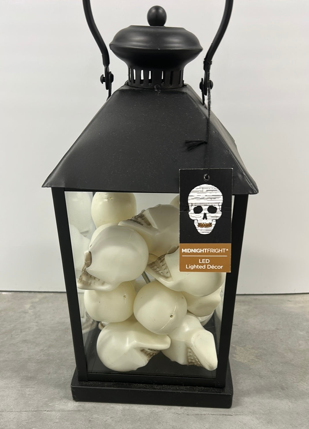New Halloween Decor Lantern With Skulls LED Light Up New