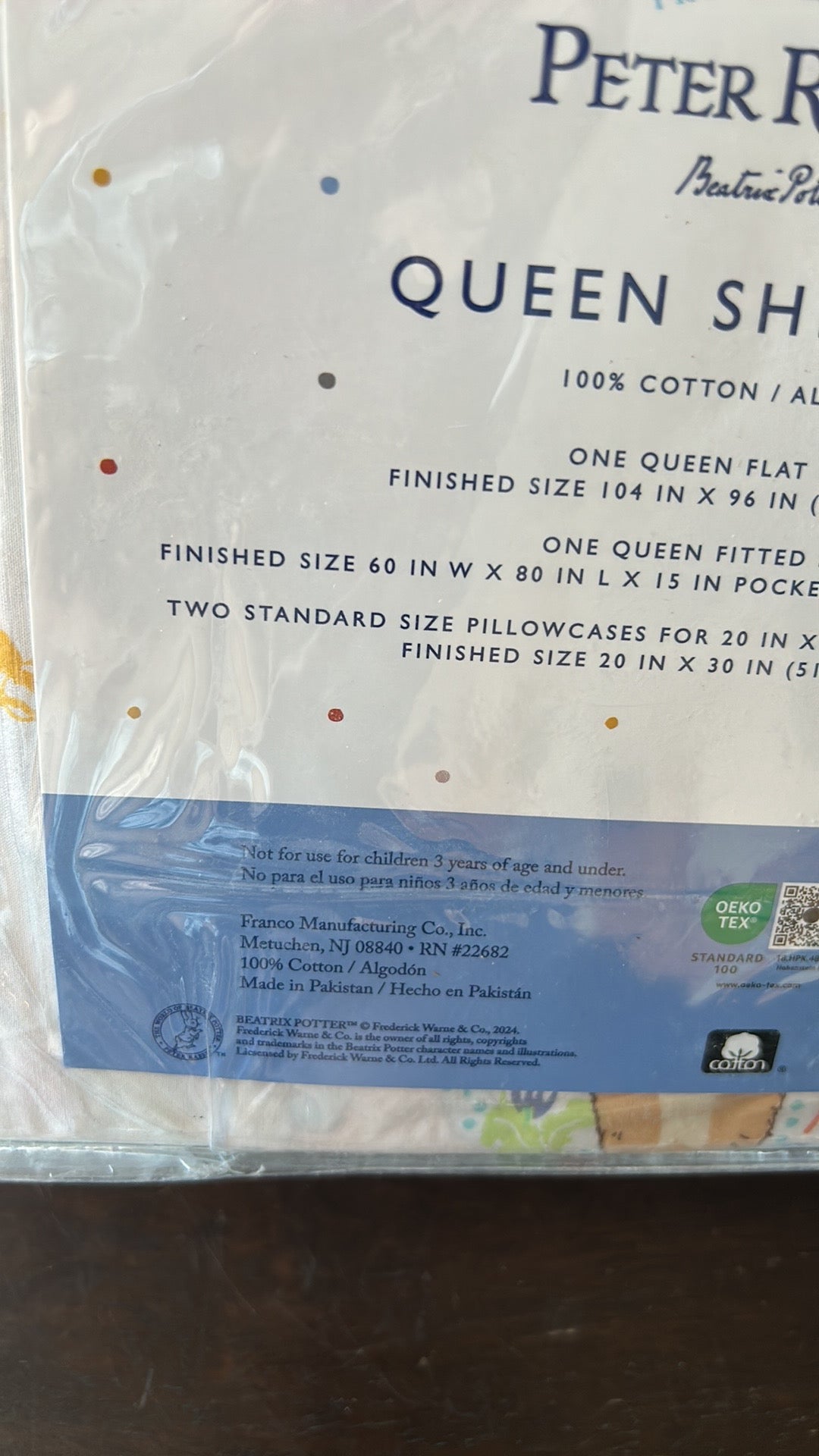 Peter Rabbit Queen Sheet Set New Cotton Easter Spring Floral