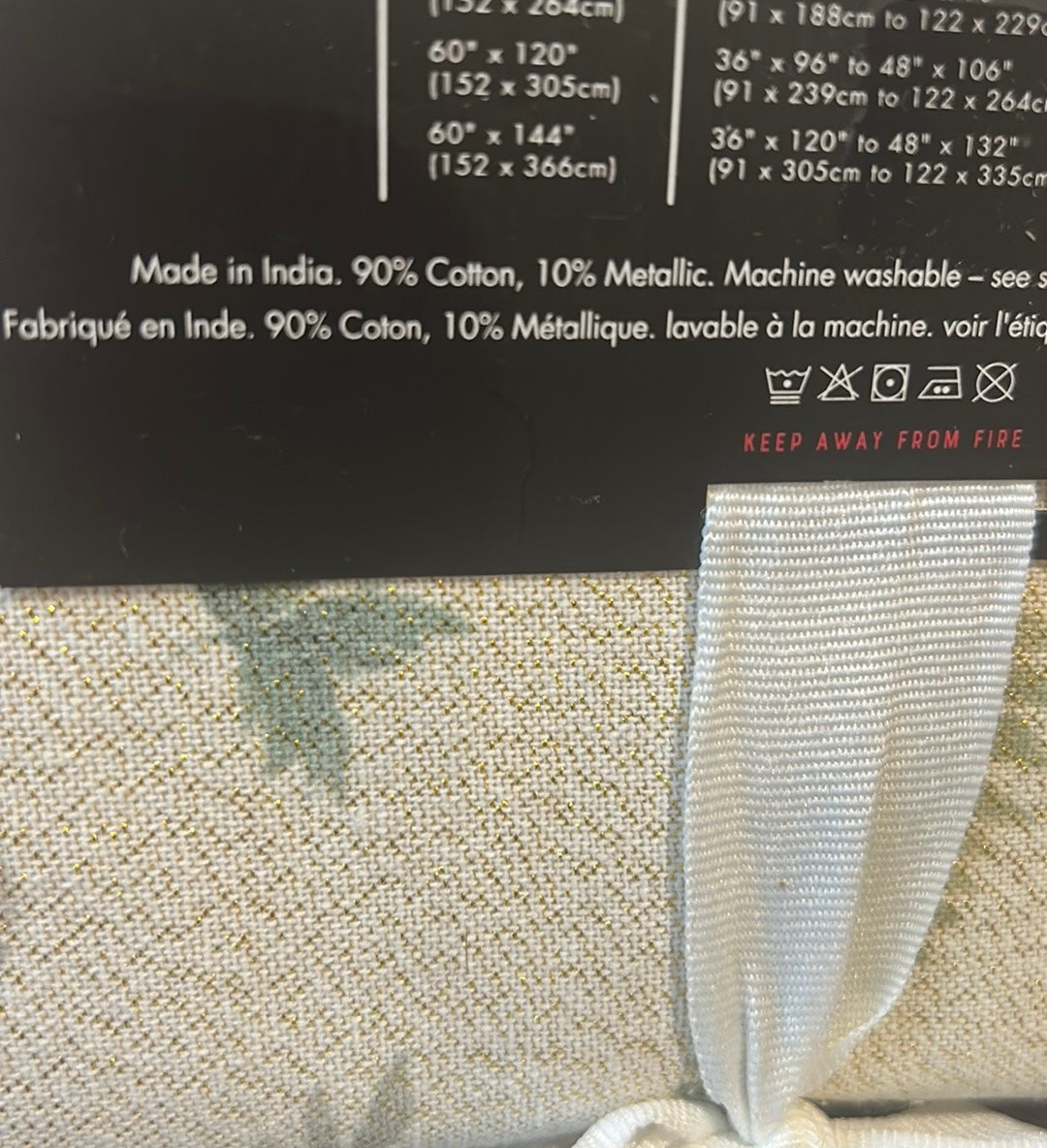 Tahari Easter Tablecloth New 60”x 84” Cotton Spring Floral Shimmery Bunny Carrot