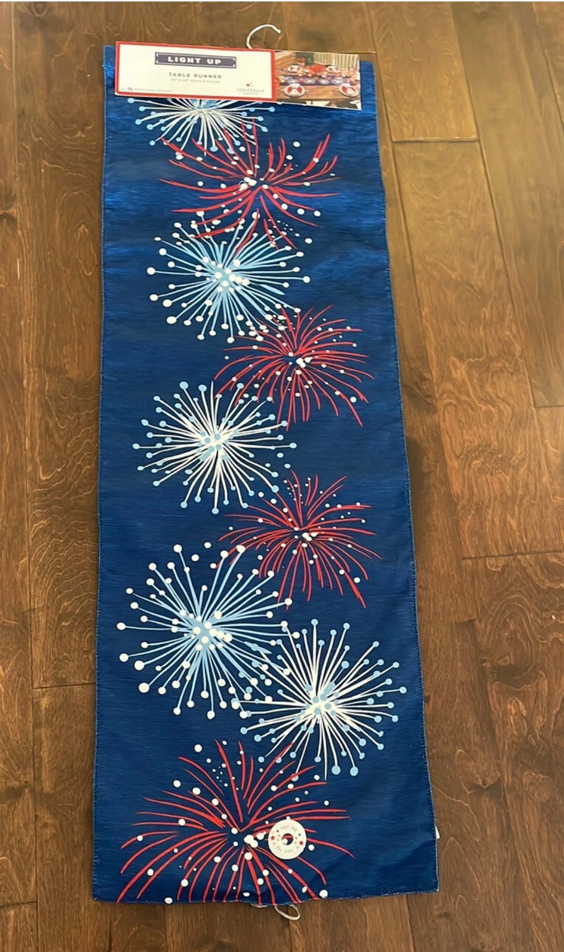 Storehouse Americana Red White Blue Table Runner Farmhouse July 4th 14”x48”