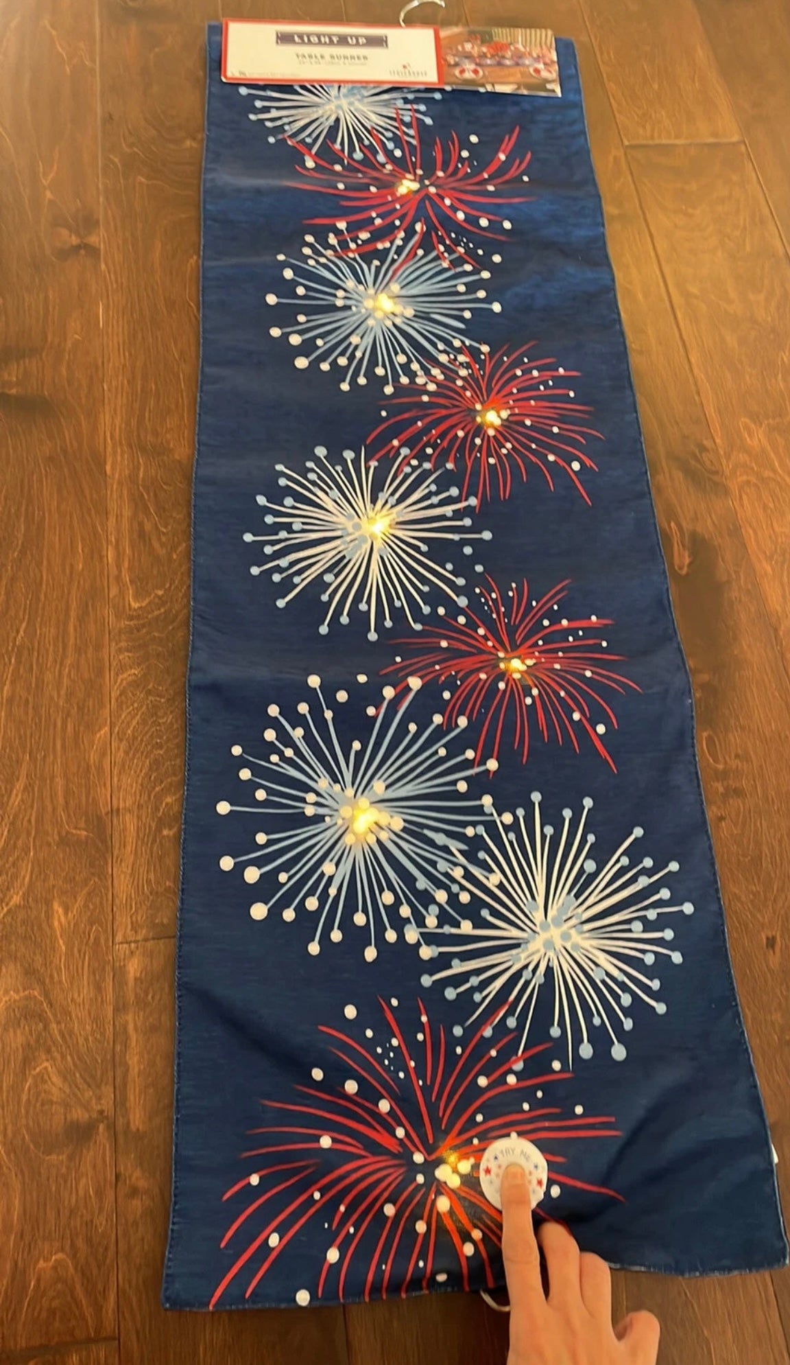 Storehouse Americana Red White Blue Table Runner Farmhouse July 4th 14”x48”