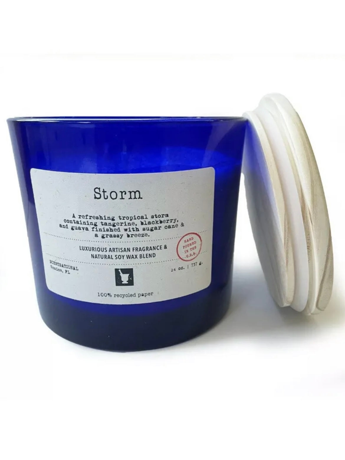 JUMBO Scentsational Storm No. 6 Scented Luxury Natural Organic Soy Candle 26oz