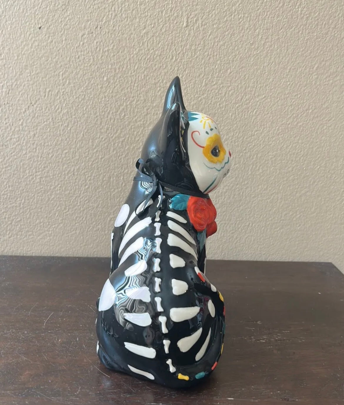 Blue Sky Clayworks Roxy Cat Figurine Dia De Los Muertos Fall Halloween 8” New