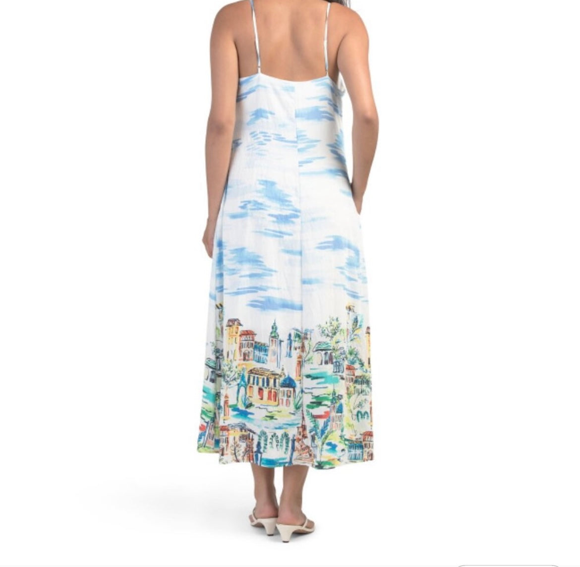 Rachel Zoe Womens Beach Ocean Tropical Print Dress New Sz S