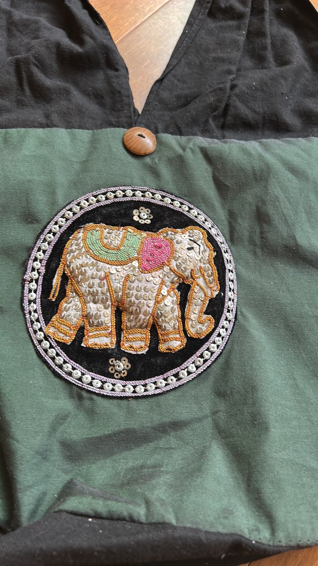 Cute Embroidered Shoulder Bag Boho New Elephant