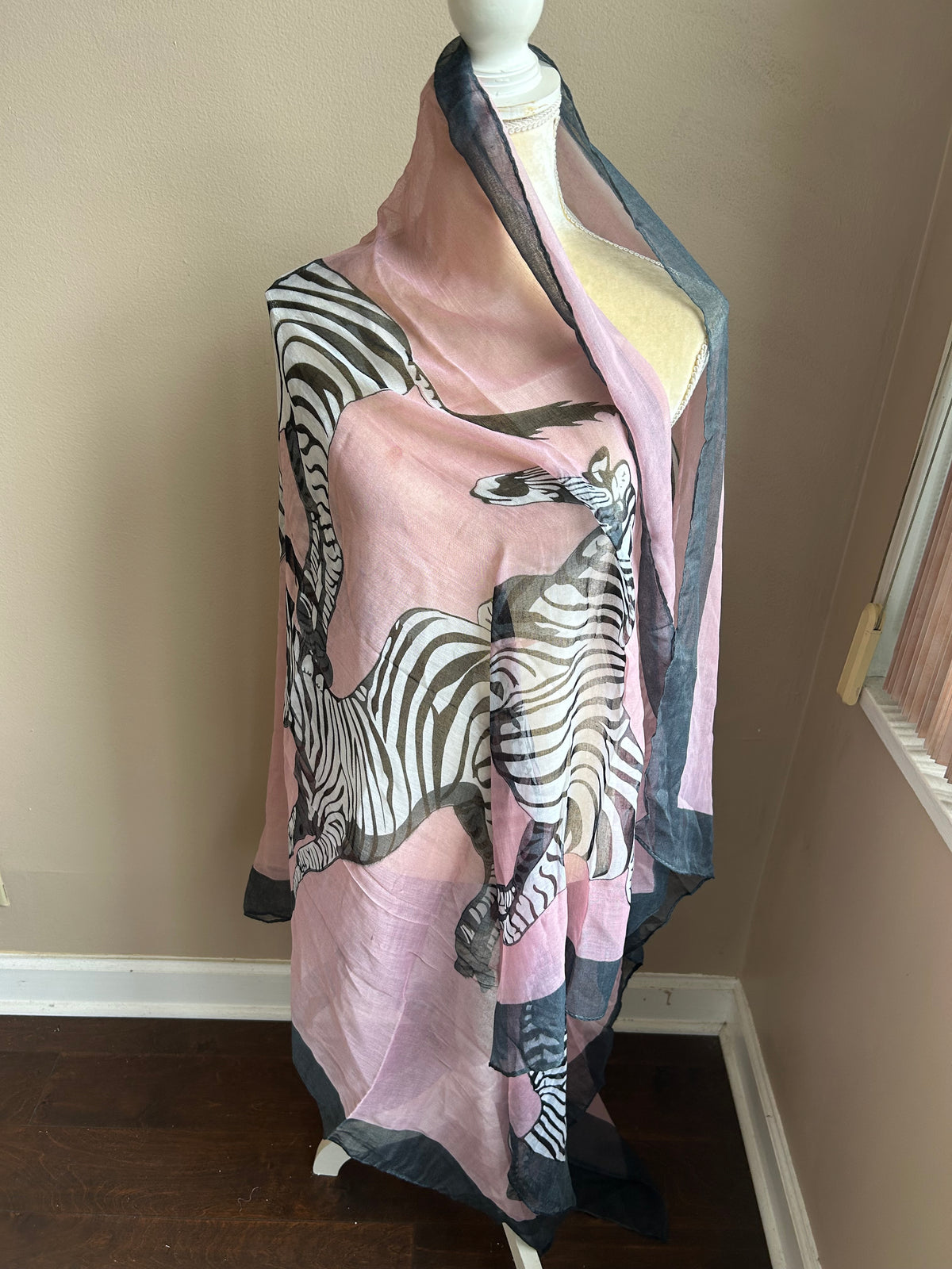 New Womens Animal Zebra Print Scarf Shawl  5002-3102