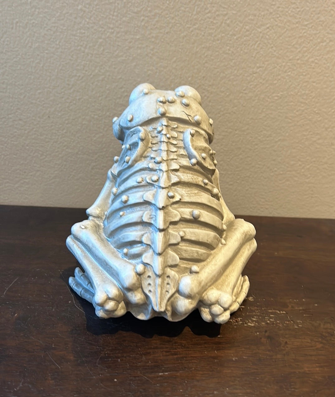 New Skeleton Frog Spooky Bones Halloween Home Decor Beige