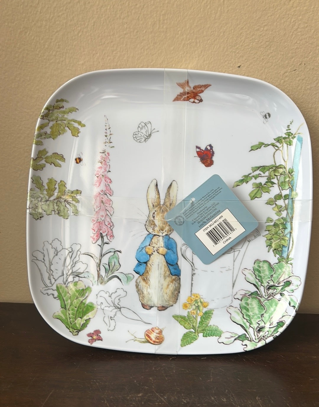 Beatrix Potter Peter Rabbit Melamine 8 Pc Easter Spring Dinnerware Set New