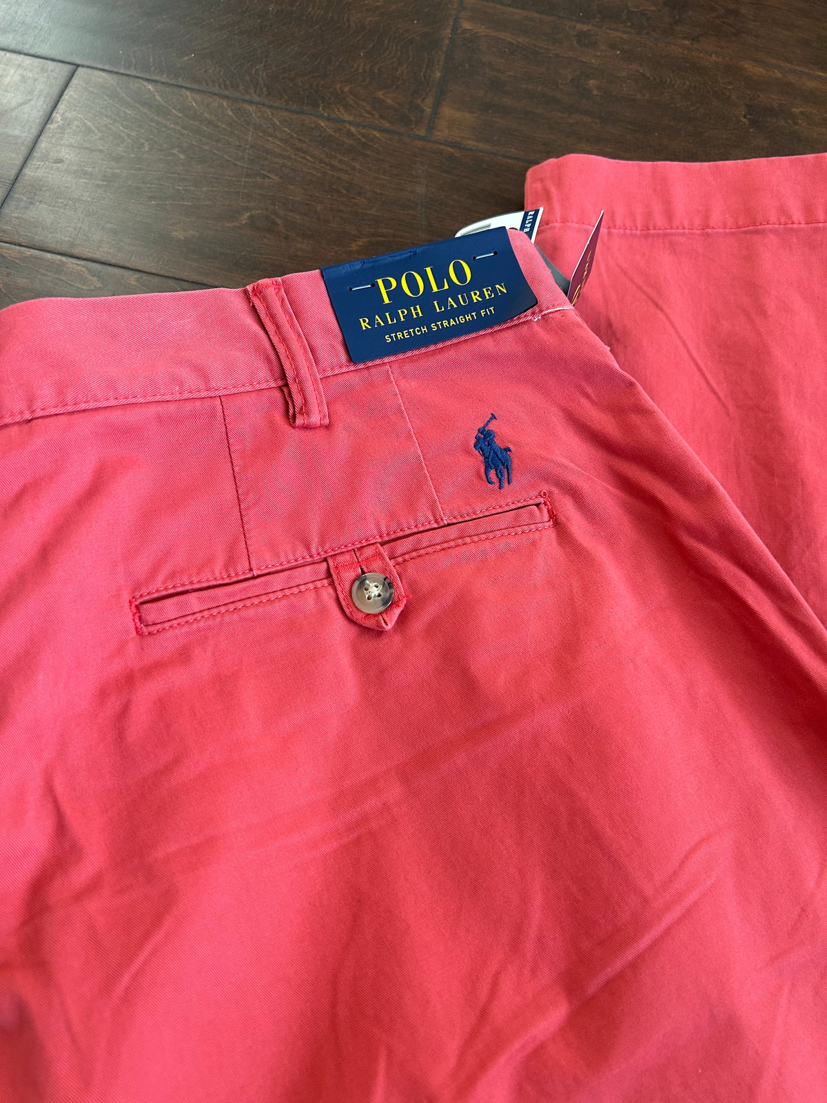 Polo Ralph Lauren Mens Stretch  Straight Fit  Orange Pants Chinos New Sz 40x32”