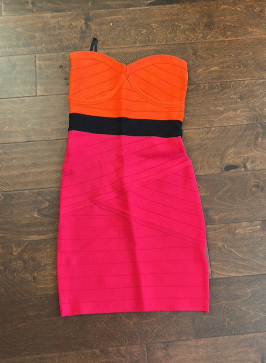 Bebe Womens Bodycon Dress New Colorful ST2825 Zip Strapless