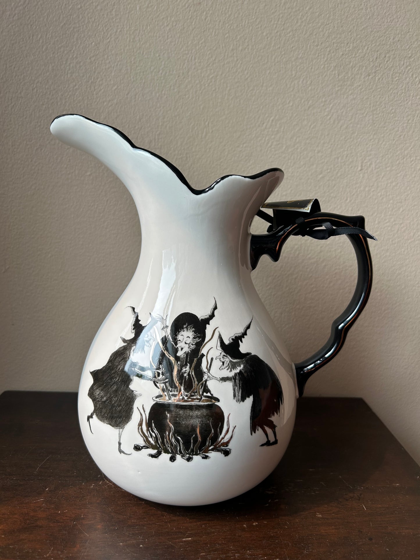Potters Studio Pitcher Witches Brew New 10.5” Tall