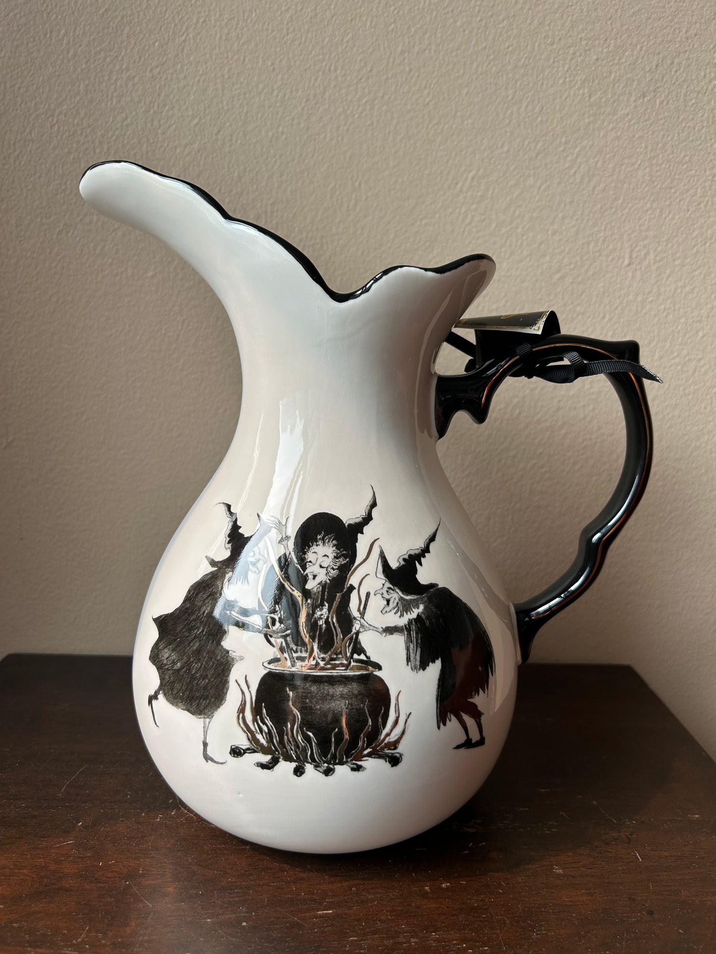 Potters Studio Pitcher Witches Brew New 10.5” Tall