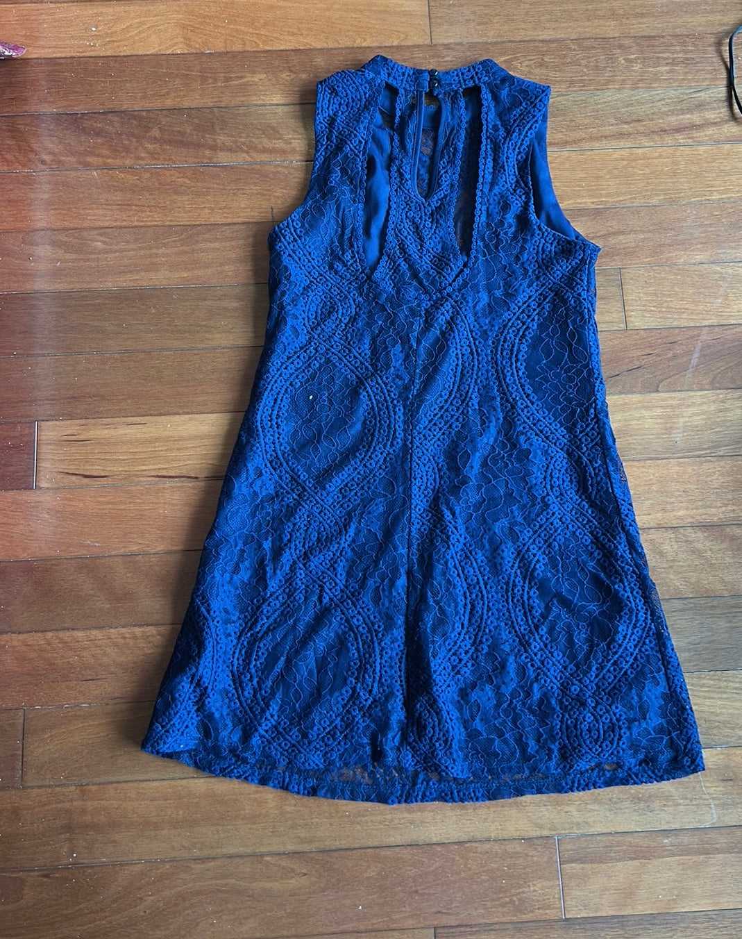 Trixi Women’s Sz 8 Navy Blue Lace Dress ST2925