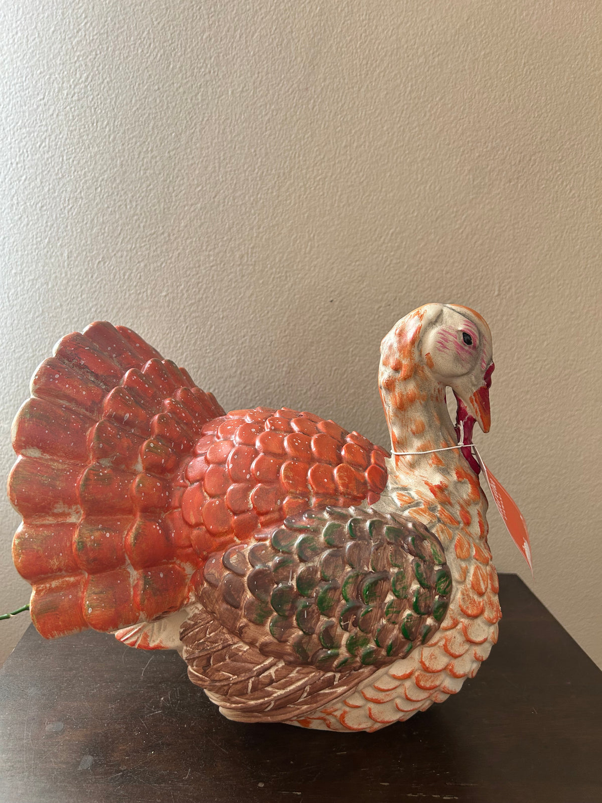 Martha Stewart Turkey Figurine New Colorful