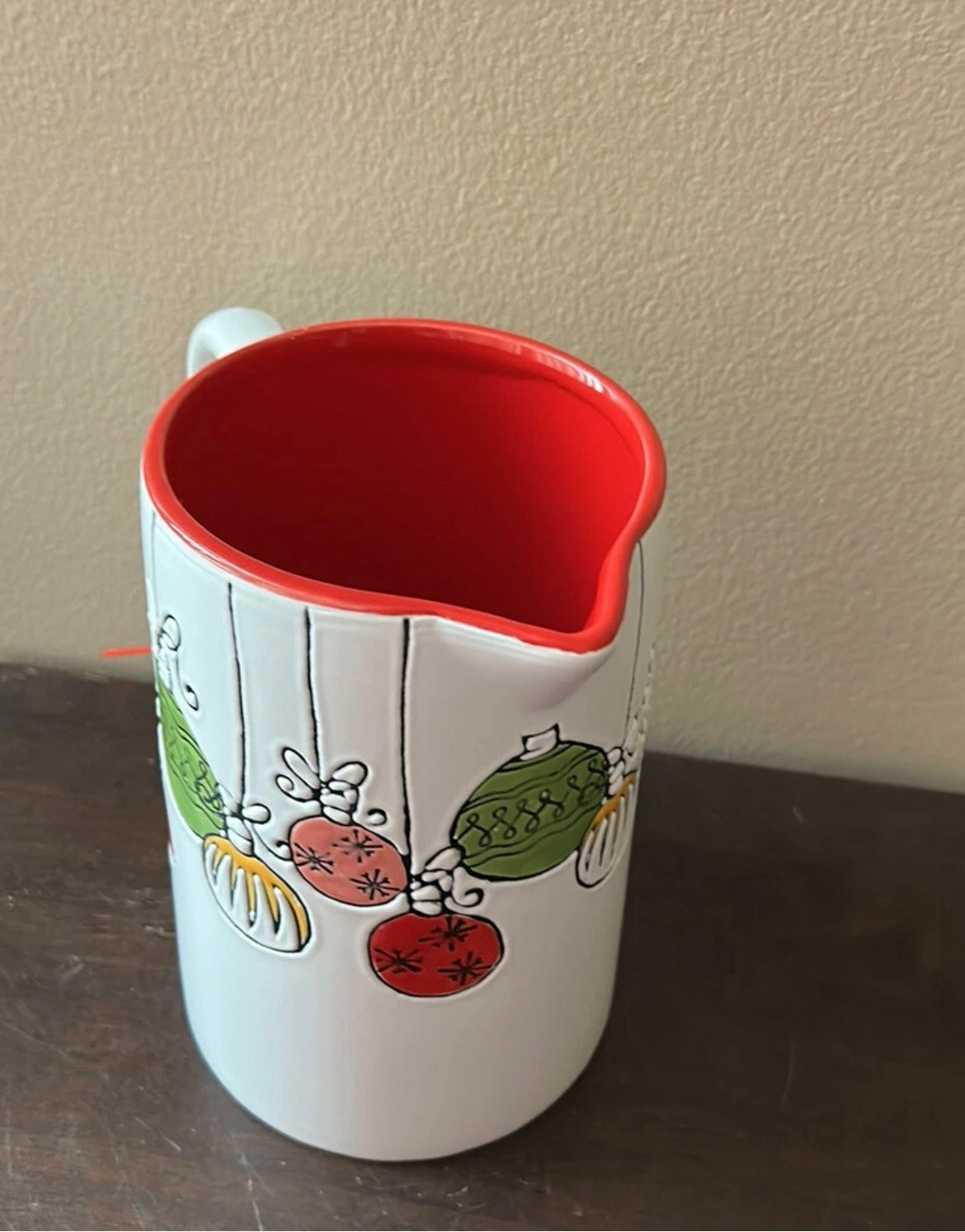 Spectrum  Designz Ceramic Pitcher  Vase Christmas Ornaments Ceramic New