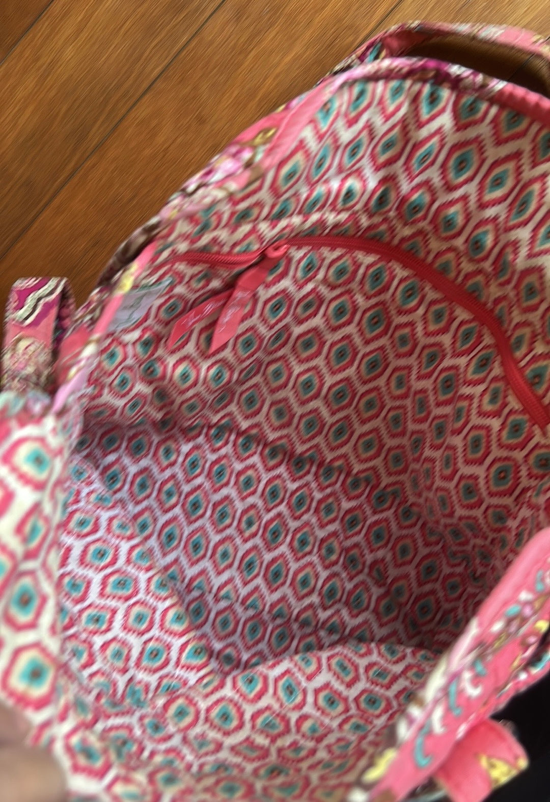 Vera Bradley Womens Printed Fabric Shoulder Bag