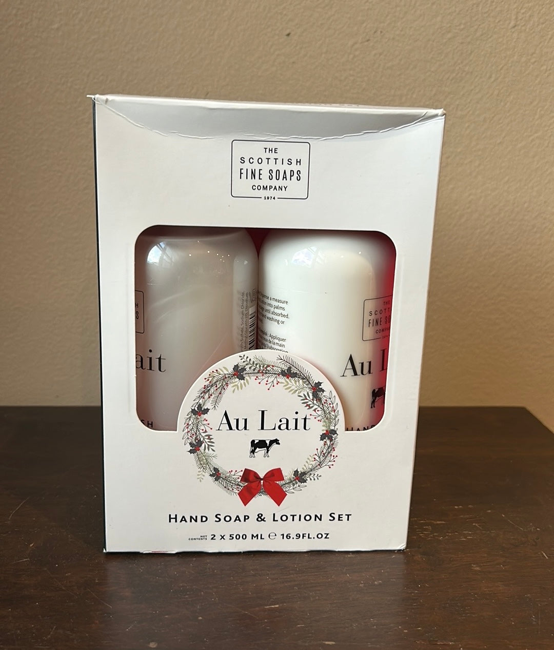 The Scottish Fine Soaps Company Au Lait Hand Wash and Lotion Set, 500ml/16.9 oz