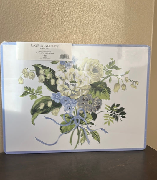 Laura Ashley Set Of 4 Cork Placemats New Floral Spring