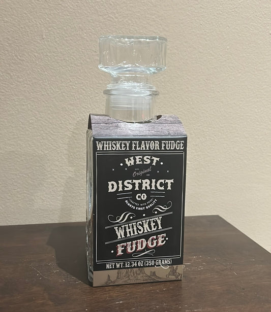 Whiskey Flavor Fudge Glass Decanter  Limited Edition Exp Oct 2025 Fathers Day