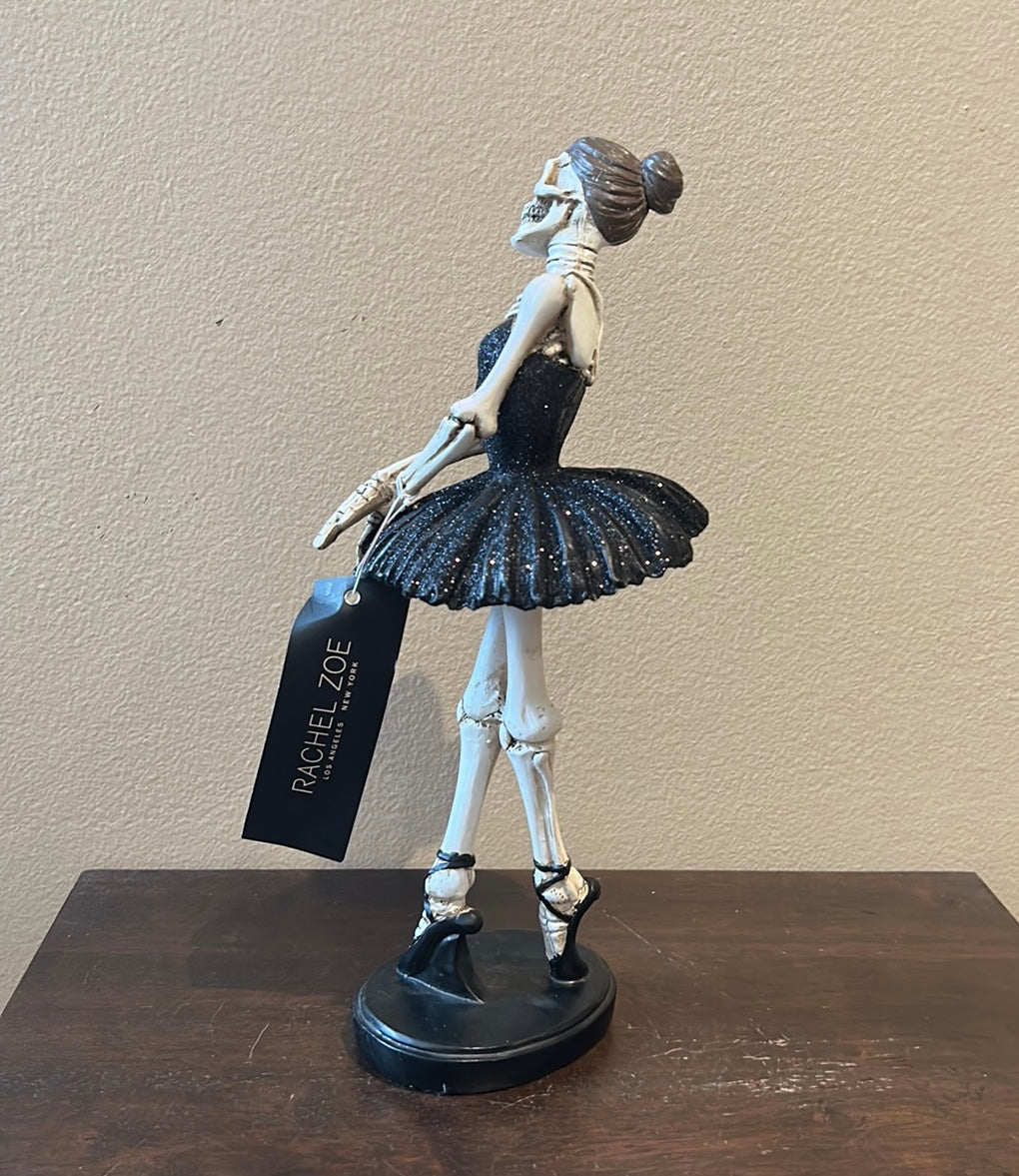 Rachel Zoe Halloween Ballerina Skeleton Figurine Statue Tabletop Decor NEW