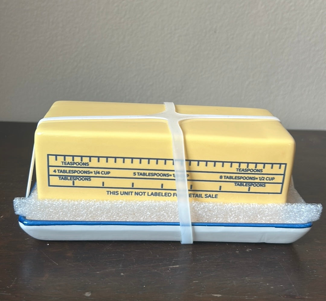 Dwell Studio New Butter Dish With Lid Farmhouse Style Ceramic New
