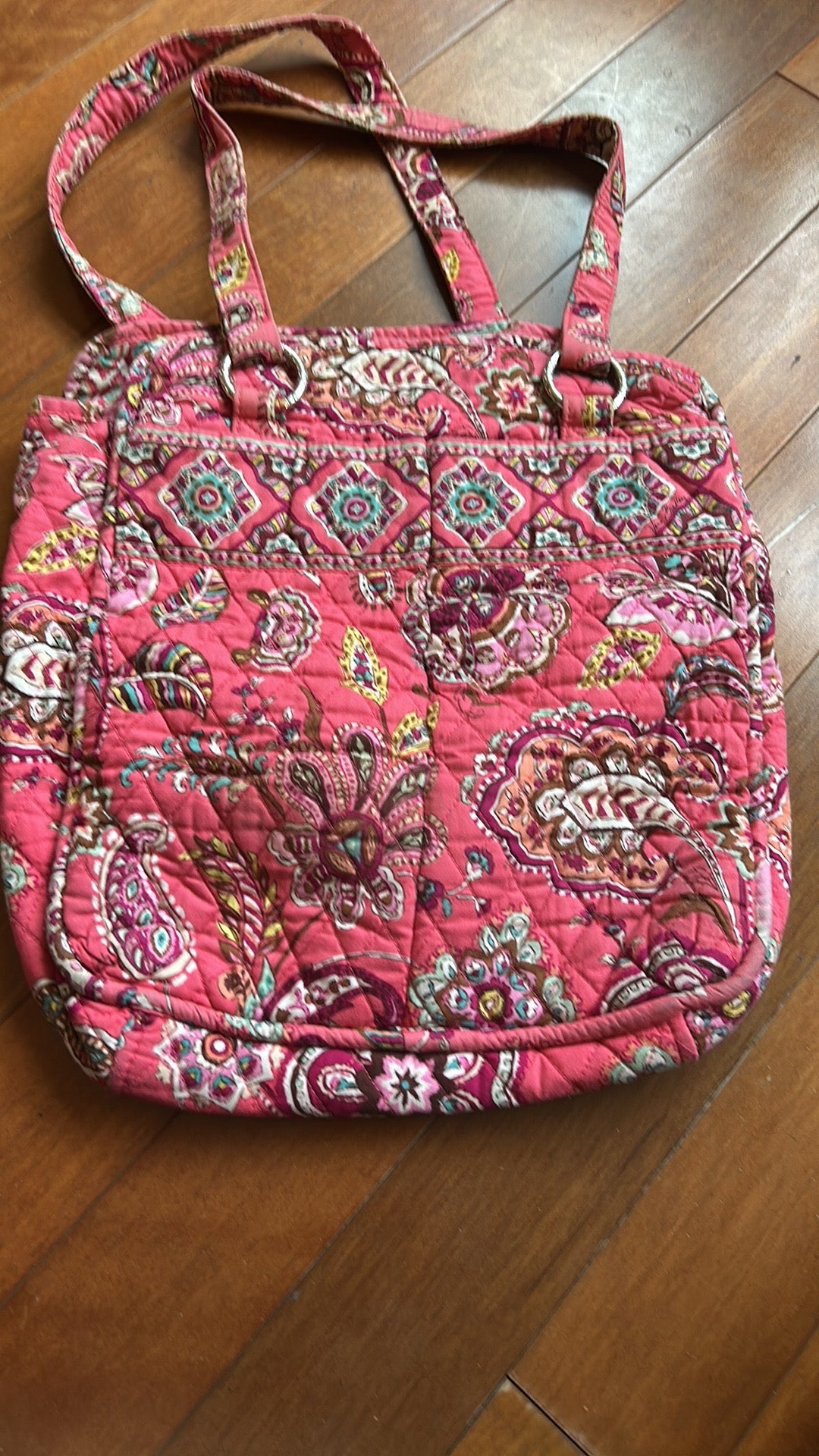 Vera Bradley Womens Printed Fabric Shoulder Bag
