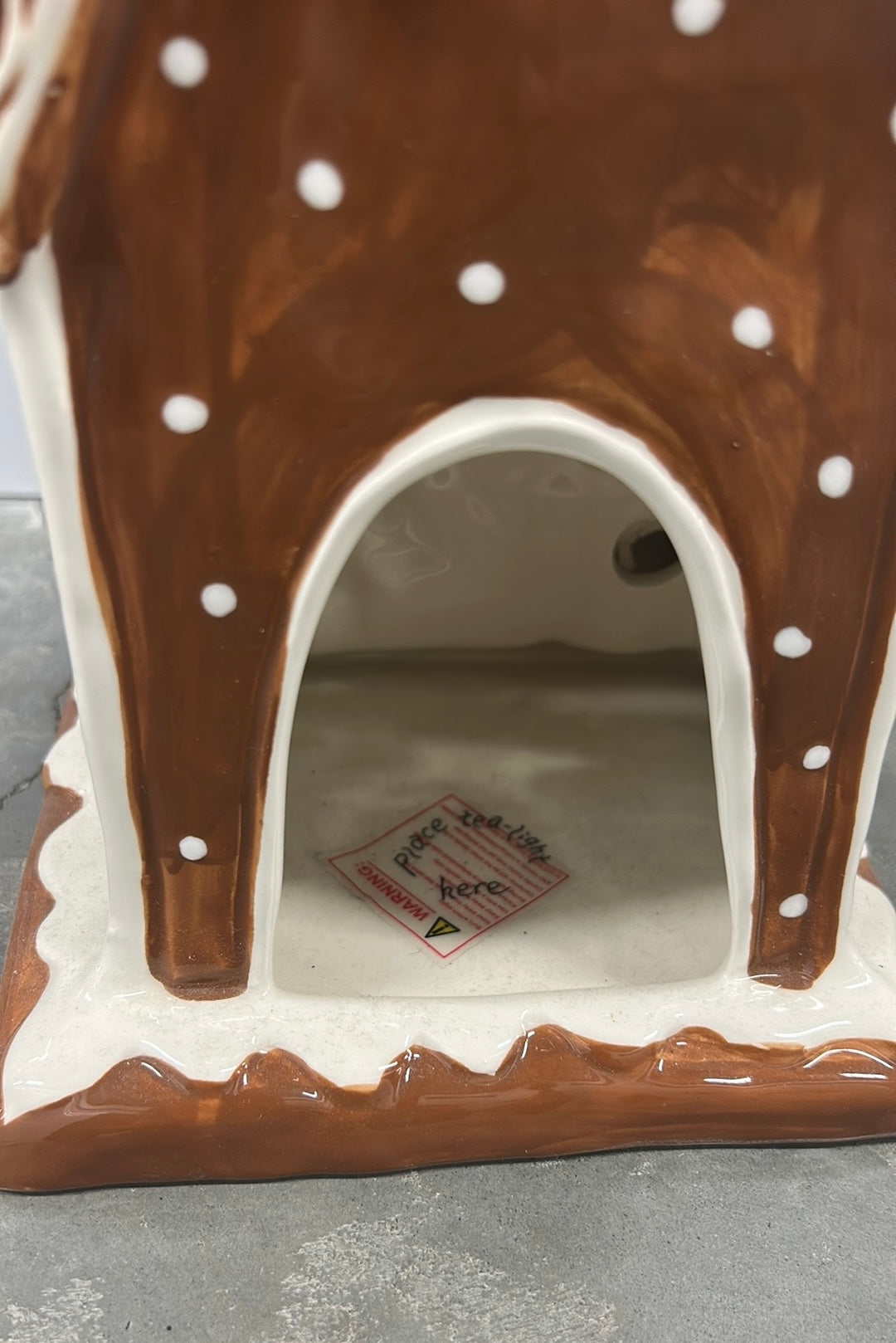 Blue Sky Clayworks Gingerbread House Tea Light Holder New Christmas Decor