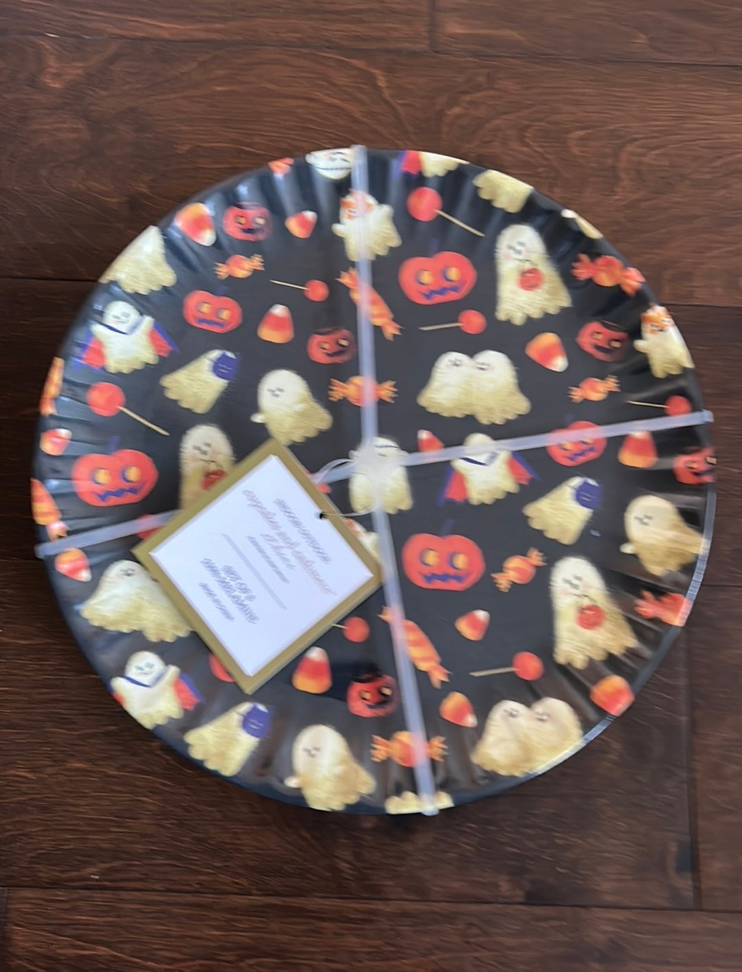 Rachel Ashwell Set Of 8 Melamine Halloween plates ghost Pumpkin Candy Corn New