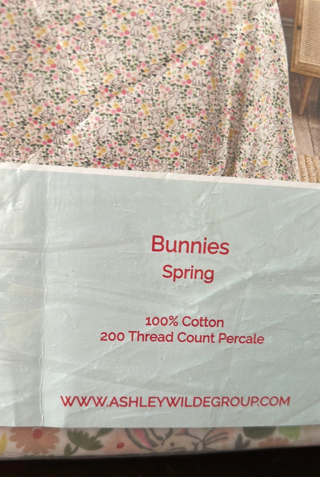 Cath Kidson Sheet Set East Bunny Floral Queen Cotton 200 Thread Count New