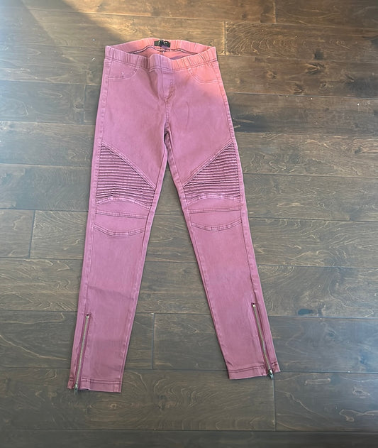 Beulah Womens Jeggings Elasticized Waist Zip Details Sz L ST2225