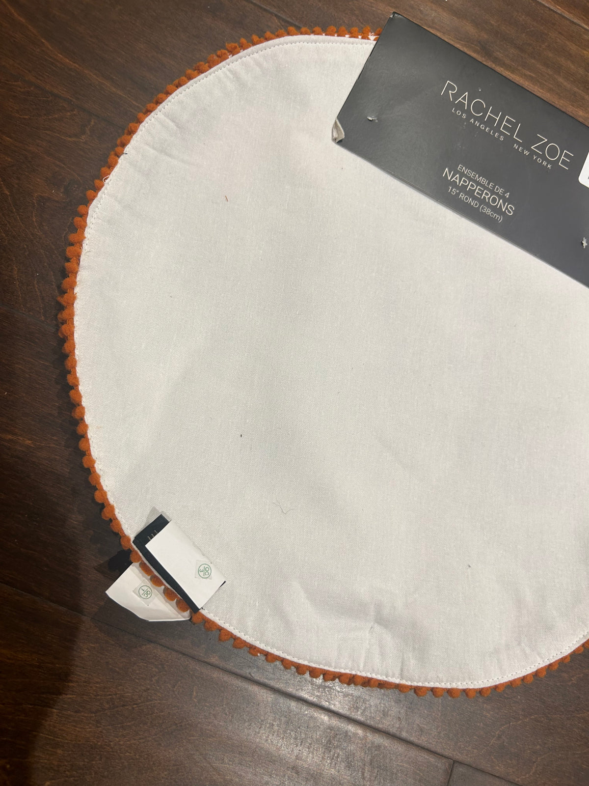 Rachel Zoe Fall Pumpkin Sunflowers Placemats Set Of 4 Round Thanksgiving New