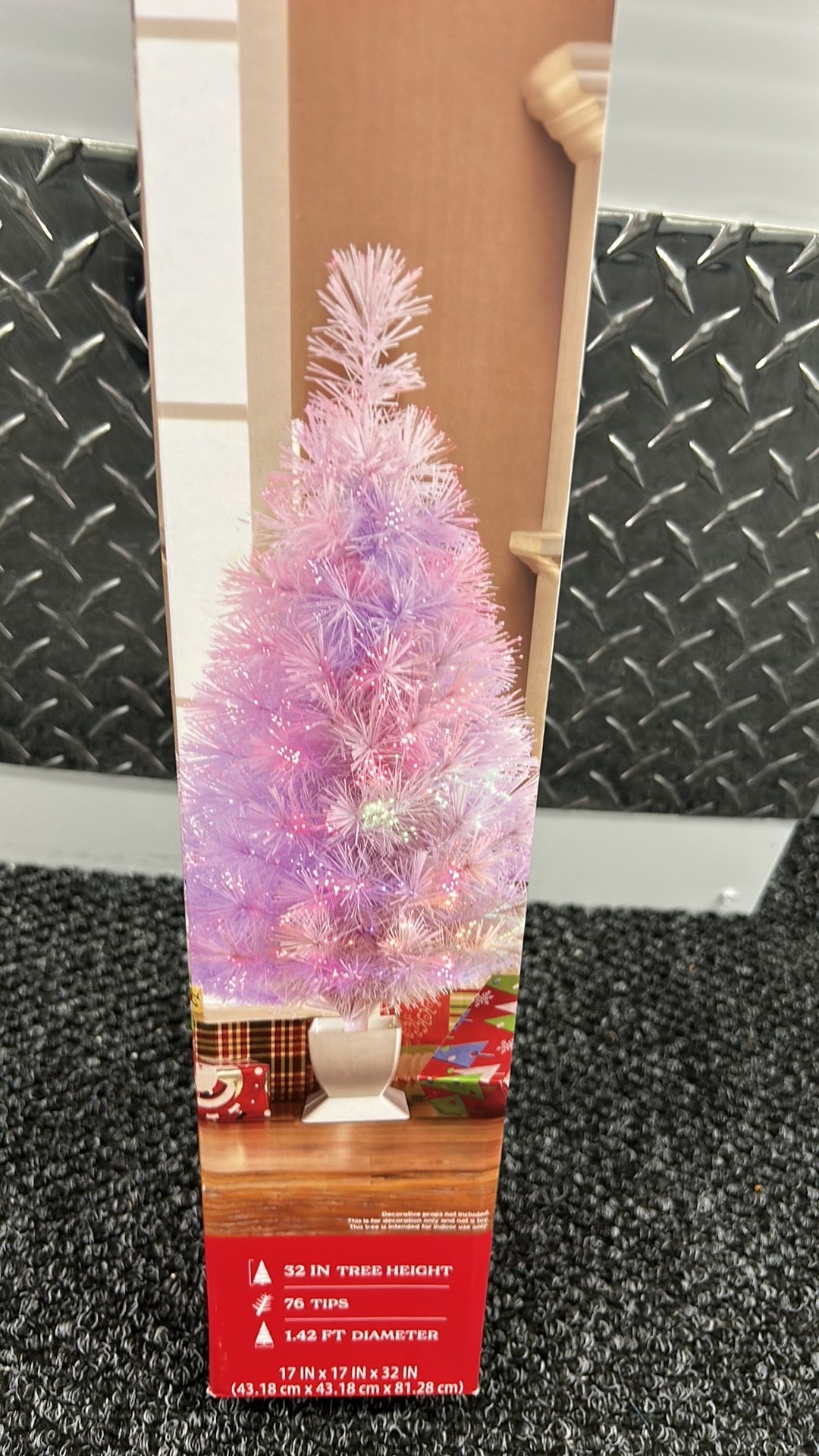 Holiday Time 32” Fiber Optic Christmas Tree New Pink