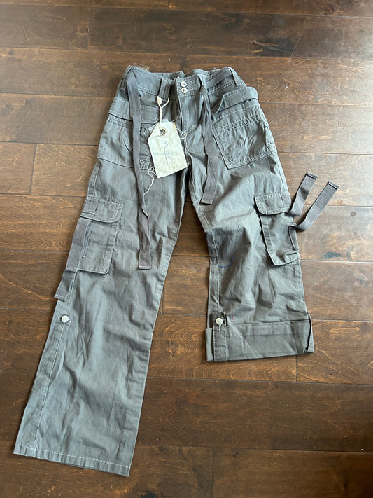 Nori Girls Gray Cargo Style Pants Sz 10 New 4125