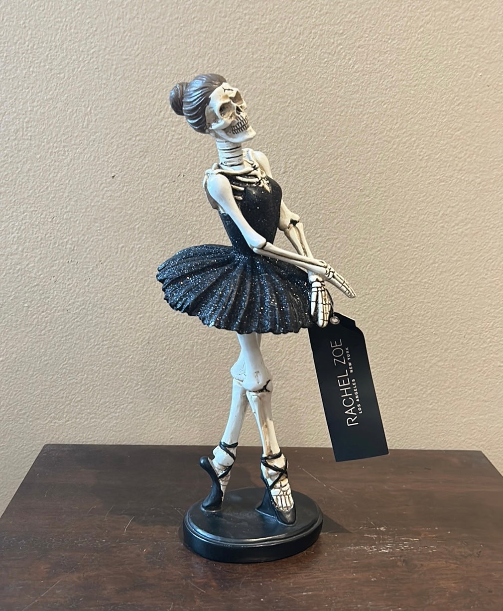 Rachel Zoe Halloween Ballerina Skeleton Figurine Statue Tabletop Decor NEW