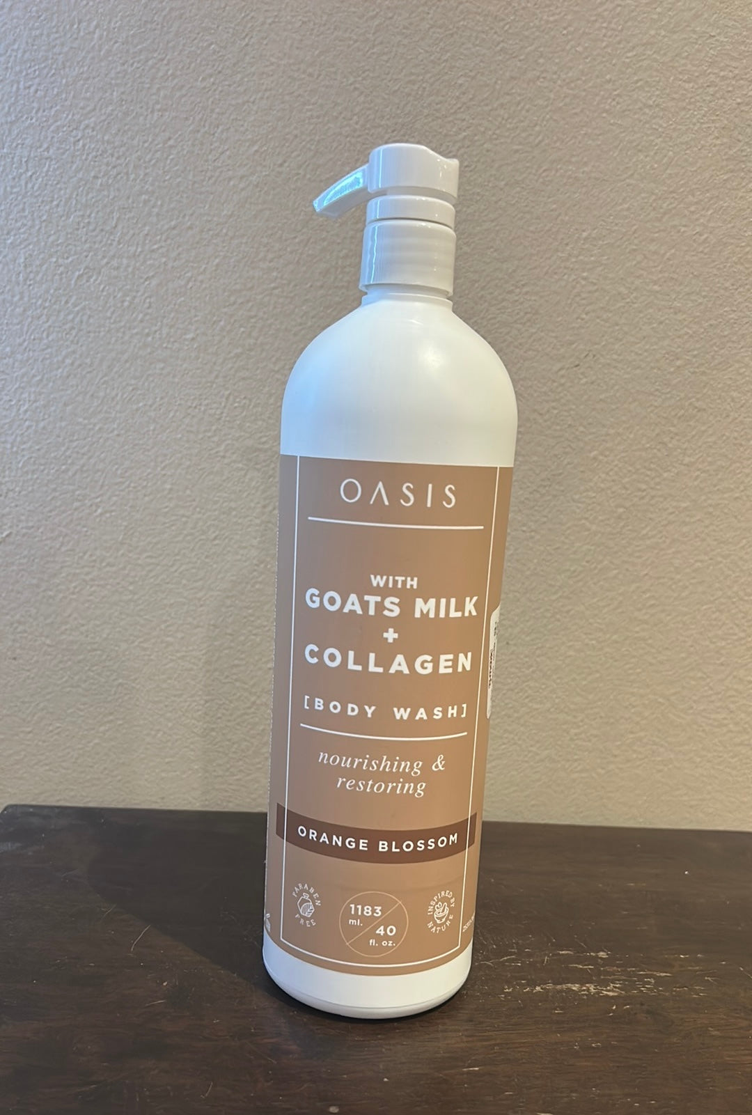 Oasis Goats Milk Collagen Body Wash Orange Blossom JUMBO 40fl oz