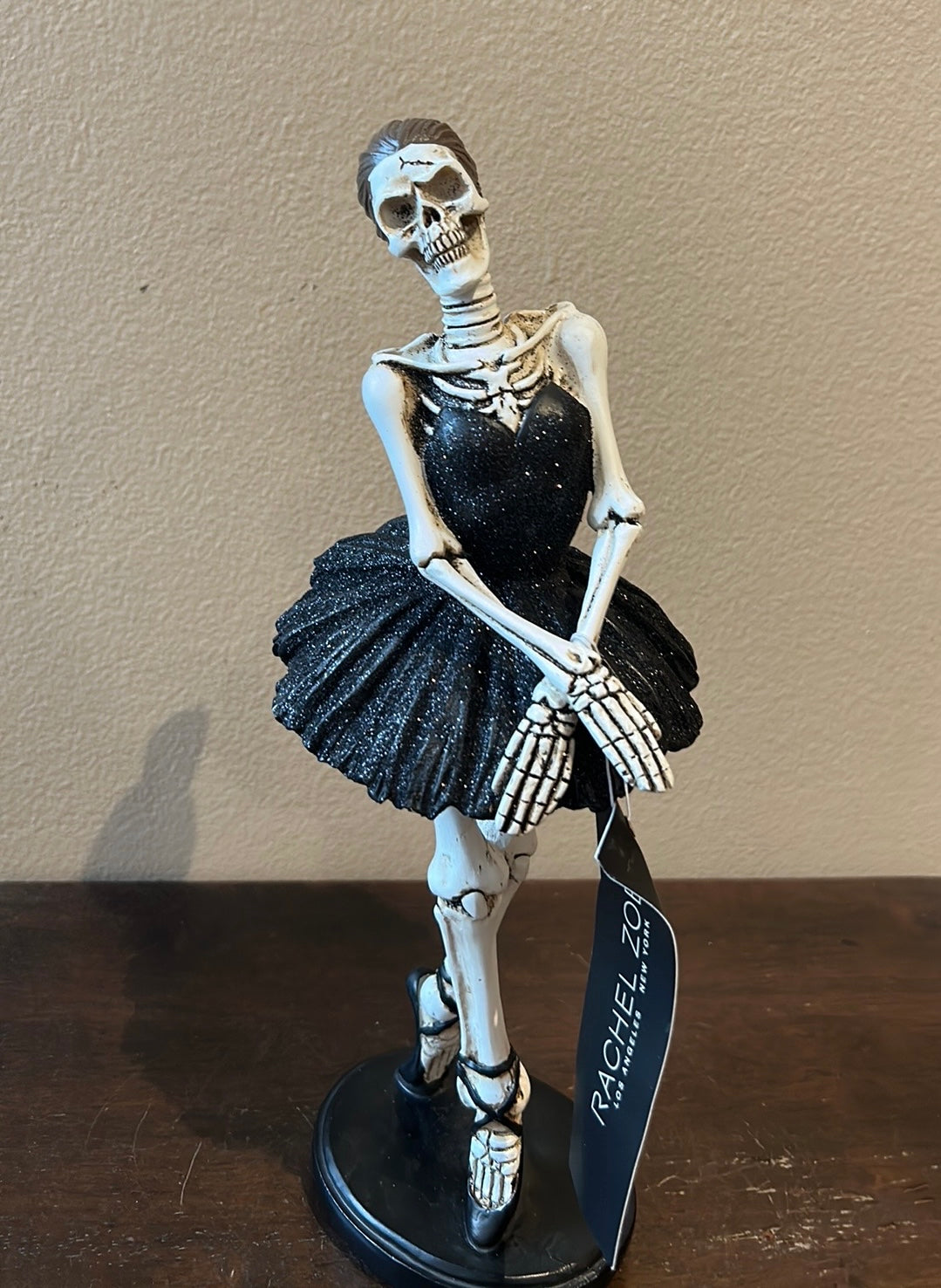 Rachel Zoe Halloween Ballerina Skeleton Figurine Statue Tabletop Decor NEW