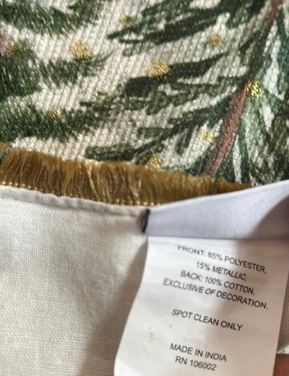 Nicole Miller Placemats set Of 4 Christmas Evergreen Trees New