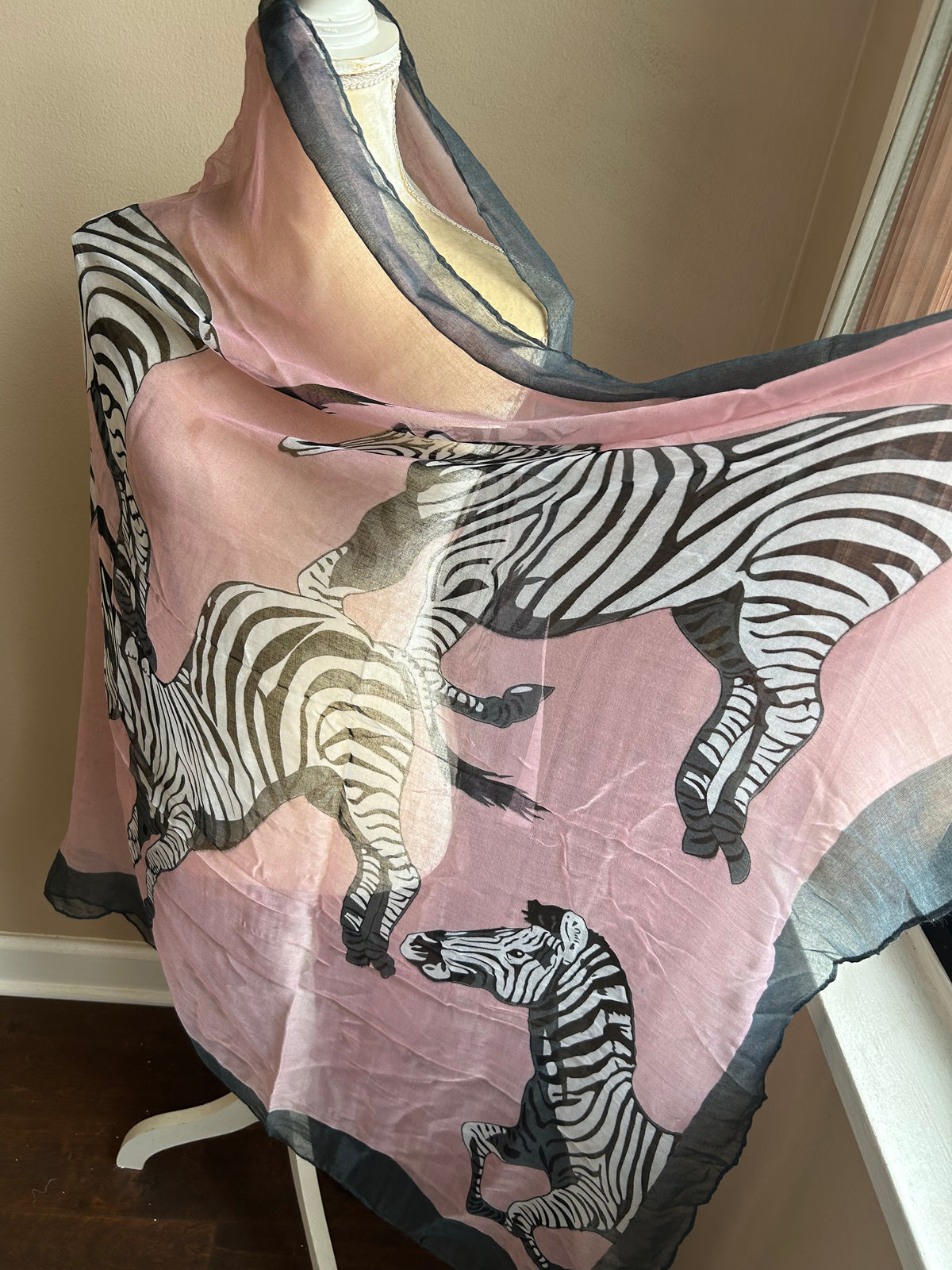 New Womens Animal Zebra Print Scarf Shawl  5002-3102