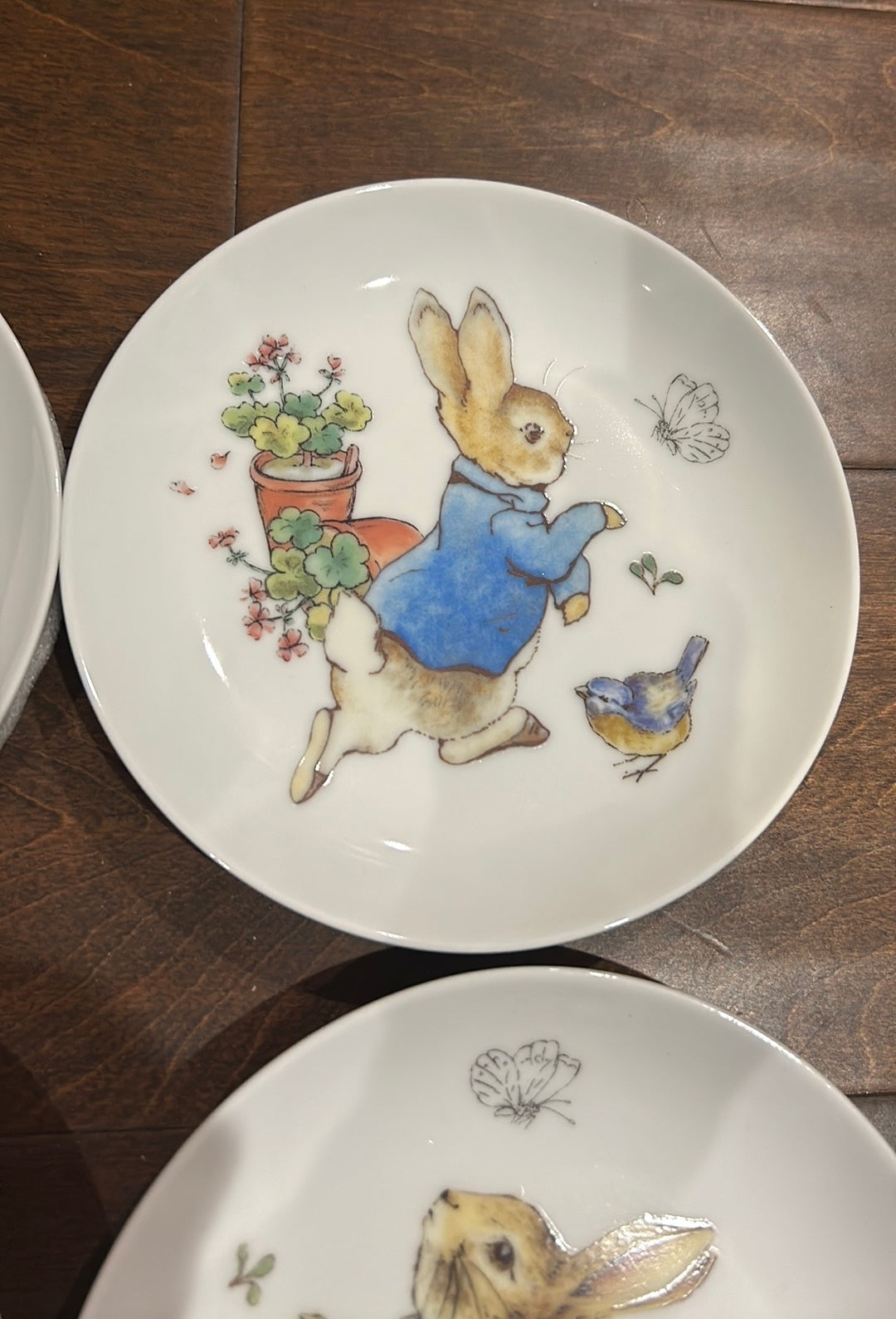 Peter Rabbit Beatrix Potter Set Of 4 Appetizer Plates New Easter