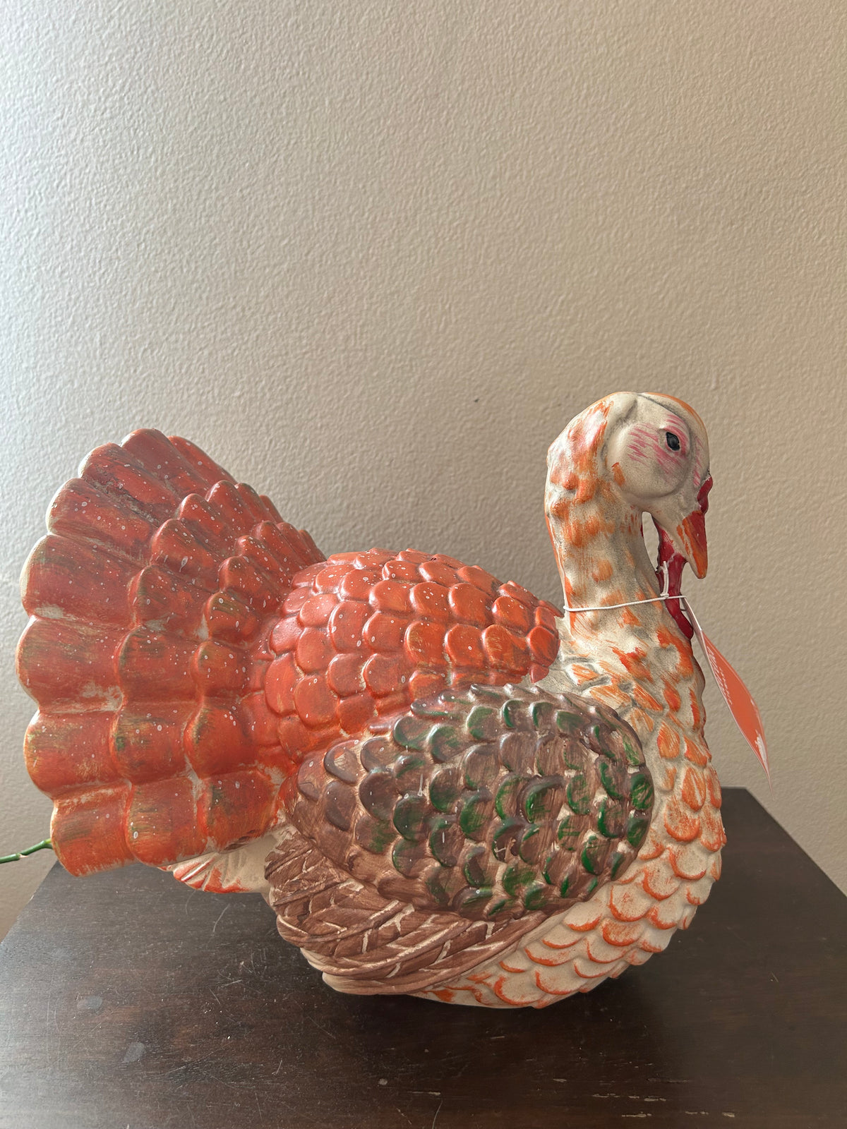 Martha Stewart Turkey Figurine New Colorful