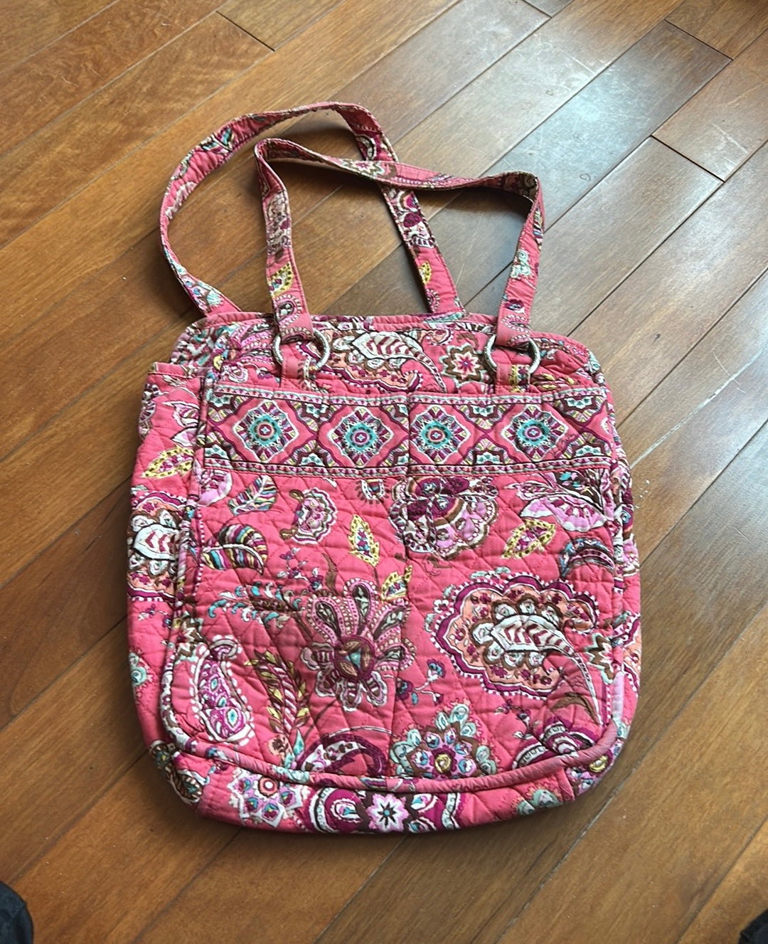 Vera Bradley Womens Printed Fabric Shoulder Bag