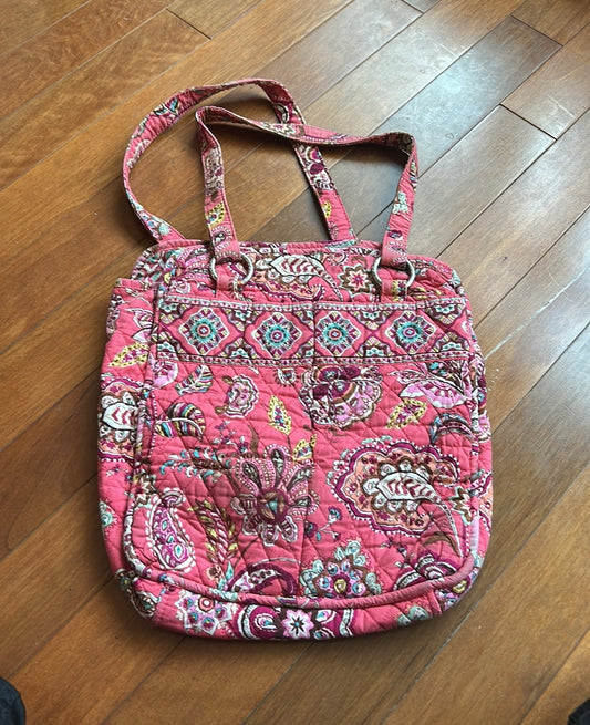 Vera Bradley Womens Printed Fabric Shoulder Bag
