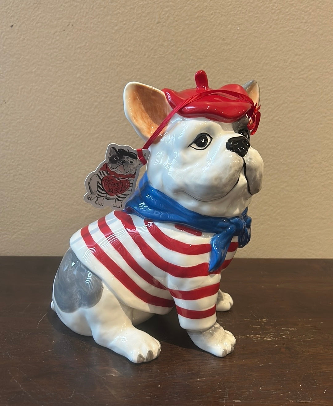 BLUE SKY CLAYWORKS Red Blue White FRENCHIE IN FRENCH SAILORS OUTFIT New